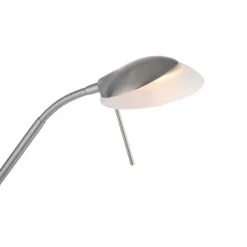 Luminaires Leuchten Direkt Éclairage Led|Lampadaire à vasque Leuchten-Direkt ZAHARA LED Acier brossé, 2 lumières