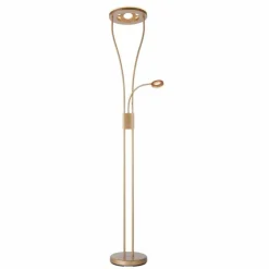 Luminaires Leuchten Direkt Lampadaires Et Lampes Sur Pied|Lampadaire à vasque Leuchten-Direkt HELIA LED Laiton, 3 lumières