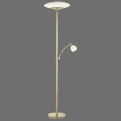 Luminaires Paul Neuhaus Éclairage Led|Lampadaire à vasque Paul Neuhaus TROJA LED Laiton, 1 lumière