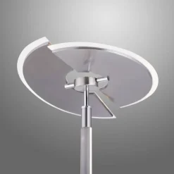 Luminaires Paul Neuhaus Éclairage Led|Lampadaire à vasque Paul Neuhaus PURE-MUTIL LED Acier brossé, 2 lumières