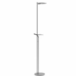 Luminaires Steinhauer Éclairage Led|Lampadaire à vasque Steinhauer Turound LED Acier brossé, 2 lumières