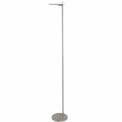 Luminaires Steinhauer Éclairage Led|Lampadaire à vasque Steinhauer Turound LED Acier brossé, 1 lumière
