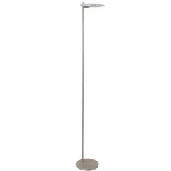 Luminaires Steinhauer Éclairage Led|Lampadaire à vasque Steinhauer Turound LED Acier brossé, 1 lumière