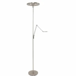 Luminaires Steinhauer Éclairage Led|Lampadaire à vasque Steinhauer Soleil LED Acier brossé, 2 lumières