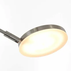 Luminaires Steinhauer Éclairage Led|Lampadaire à vasque Steinhauer Soleil LED Acier brossé, 2 lumières