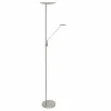 Luminaires Steinhauer Éclairage Led|Lampadaire à vasque Steinhauer Daphne LED Acier brossé, 2 lumières