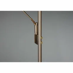Luminaires Trio Éclairage Led|Lampadaire à vasque Trio Brantford LED Vieux laiton, 1 lumière