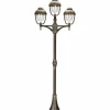 Lampadaire Albert 41 Brun, Laiton, 3 lumières