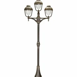 Lampadaire Albert 41 Brun, Laiton, 3 lumières