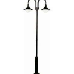 Lampadaire Albert 2047 Noir, 2 lumières