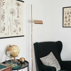 hofstein Éclairage Led|Lampadaire Anneau LED Cuivre, 1 lumière