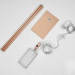 hofstein Éclairage Led|Lampadaire Anneau LED Cuivre, 1 lumière
