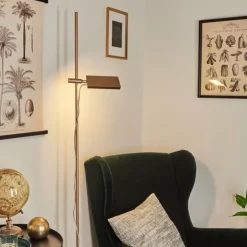 hofstein Éclairage Led|Lampadaire Anneau LED Cuivre, 1 lumière