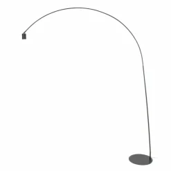 hofstein Lampadaires Et Lampes Sur Pied|Lampadaire Arc LED Anthracite, 1 lumière