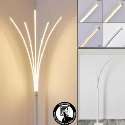 hofstein Lampadaires Et Lampes Sur Pied|Lampadaire Bakersfield LED Blanc, 1 lumière