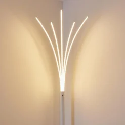 hofstein Lampadaires Et Lampes Sur Pied|Lampadaire Bakersfield LED Blanc, 1 lumière