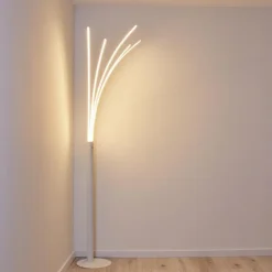 hofstein Lampadaires Et Lampes Sur Pied|Lampadaire Bakersfield LED Blanc, 1 lumière