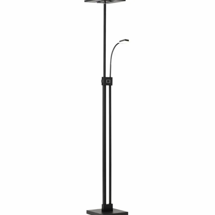 Luminaires Brilliant Éclairage Led|Lampadaire Brilliant Forrester LED Noir, 2 lumières