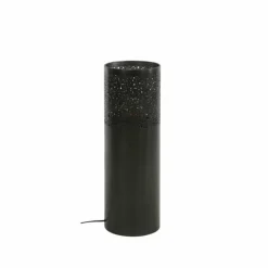 hofstein Lampadaires Et Lampes Sur Pied|Lampadaire Cylinder Nickel mat, Noir, 1 lumière