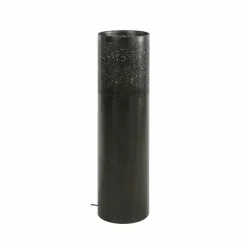 hofstein Lampadaires Et Lampes Sur Pied|Lampadaire Cylinder Nickel mat, Noir, 1 lumière