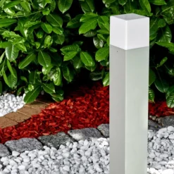 Lampadaire d'extérieur Algier LED Gris, 1 lumière