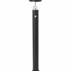 Lampadaire d'extérieur Brilliant Tulip LED Noir, 1 lumière, Détecteur de mouvement