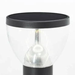 Lampadaire d'extérieur Brilliant Tulip LED Noir, 1 lumière, Détecteur de mouvement
