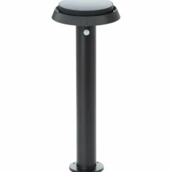 Lampadaire d'extérieur Brilliant Alvero LED Noir, 1 lumière, Détecteur de mouvement