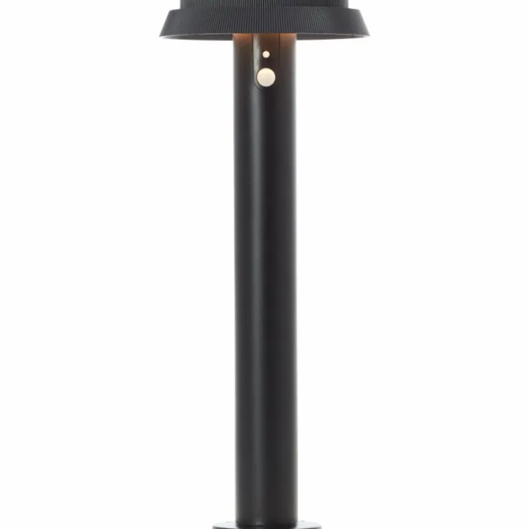 Lampadaire d'extérieur Brilliant Alvero LED Noir, 1 lumière, Détecteur de mouvement
