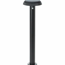 Lampadaire d'extérieur Brilliant Alvero LED Noir, 1 lumière, Détecteur de mouvement