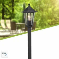 Lampadaire d'extérieur Brilliant Crown Noir, 1 lumière
