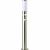 Lampadaire d'extérieur Brilliant Bole Acier inoxydable, 1 lumière, Détecteur de mouvement