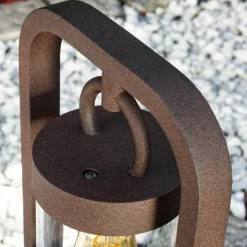 Lampadaire d'extérieur Fulham Rouille, 1 lumière