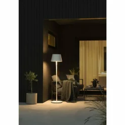 Lampadaire d'extérieur Konstsmide Pomezia LED Blanc, 1 lumière, Changeur de couleurs