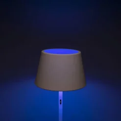 Lampadaire d'extérieur Konstsmide Pomezia LED Blanc, 1 lumière, Changeur de couleurs