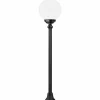 Lampadaire d'extérieur LCD Soltau Noir, 1 lumière