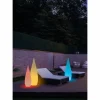 Lampadaire d'extérieur Reality Palmas LED Blanc, 1 lumière, Télécommandes, Changeur de couleurs