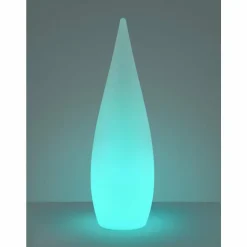 Lampadaire d'extérieur Reality Palmas LED Blanc, 1 lumière, Télécommandes, Changeur de couleurs