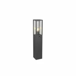 Lampadaire d'extérieur Trio GARONNE Anthracite, 1 lumière, Détecteur de mouvement