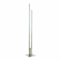 Lampadaire Eglo CONNECT FRAIOLI-C LED Nickel mat, 2 lumières, Changeur de couleurs