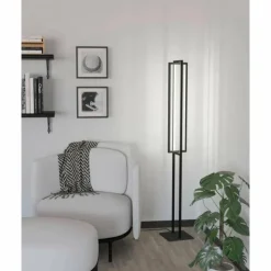 Luminaires Eglo Éclairage Led|Lampadaire Eglo SIBERIA LED Noir, 1 lumière, Télécommandes