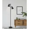 Luminaires Eglo Lampadaires Et Lampes Sur Pied|Lampadaire Eglo-Leuchten CASIBARE Noir, 2 lumières