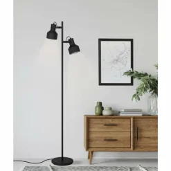 Luminaires Eglo Lampadaires Et Lampes Sur Pied|Lampadaire Eglo-Leuchten CASIBARE Noir, 2 lumières