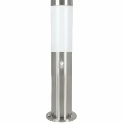 Lampadaire extérieur Eglo HELSINKI Acier inoxydable, 1 lumière, Détecteur de mouvement