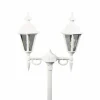 Lampadaire extérieur Konstsmide Pallas Blanc, 2 lumières