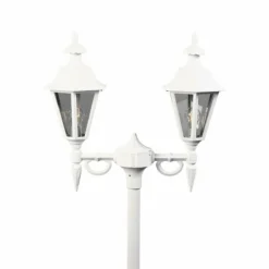 Lampadaire extérieur Konstsmide Pallas Blanc, 2 lumières