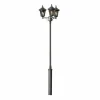 Lampadaire extérieur Konstsmide Virgo Noir, 3 lumières