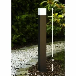 Lampadaire extérieur Trio HUDSON Noir, 1 lumière