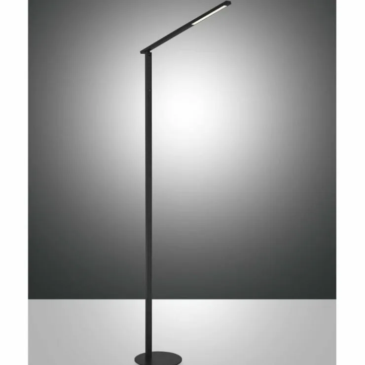 Luminaires Fabas Luce Éclairage Led|Lampadaire Fabas Luce Ideal LED Noir, 1 lumière