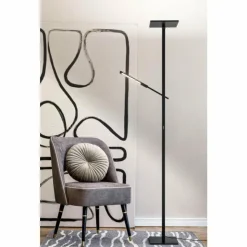 Luminaires Fabas Luce Éclairage Led|Lampadaire Fabas Luce Ideal LED Noir, 2 lumières